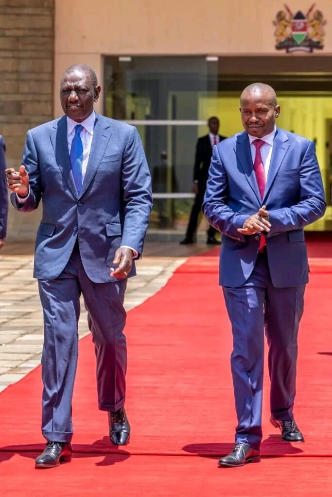 President Ruto with Kithure Kindiki